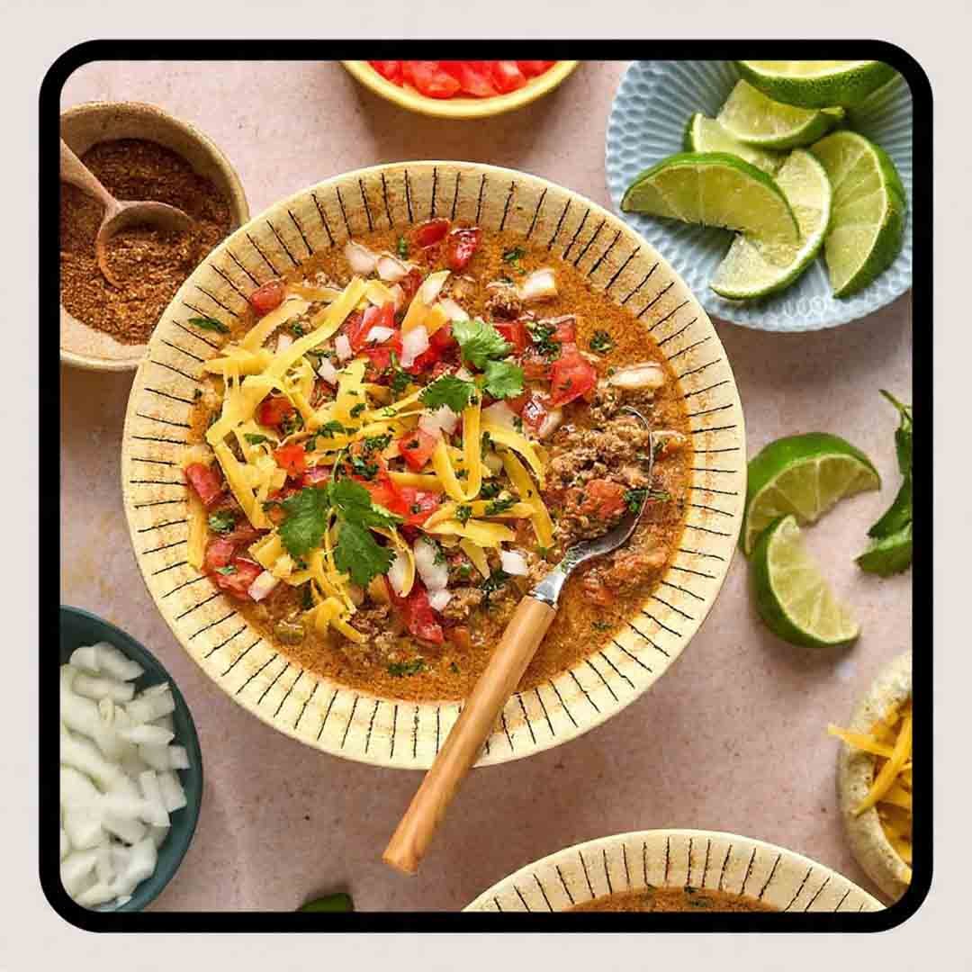 Cheesy Keto Taco Soup – Creamy, Low-Carb & Comforting Mexican-Inspired Recipe