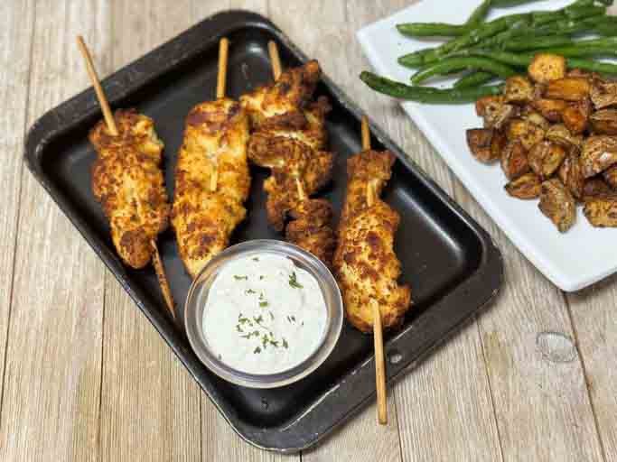Grilled Garlic Parmesan Chicken Skewers (Juicy, Cheesy & Flavor-Packed 3