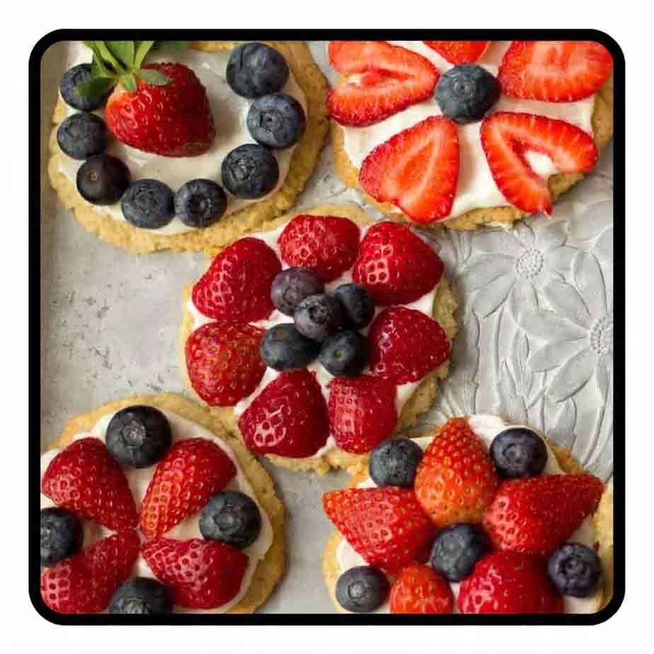 Keto Fruit Pizza Cookies – Low-Carb Sugar-Free Dessert Recipe