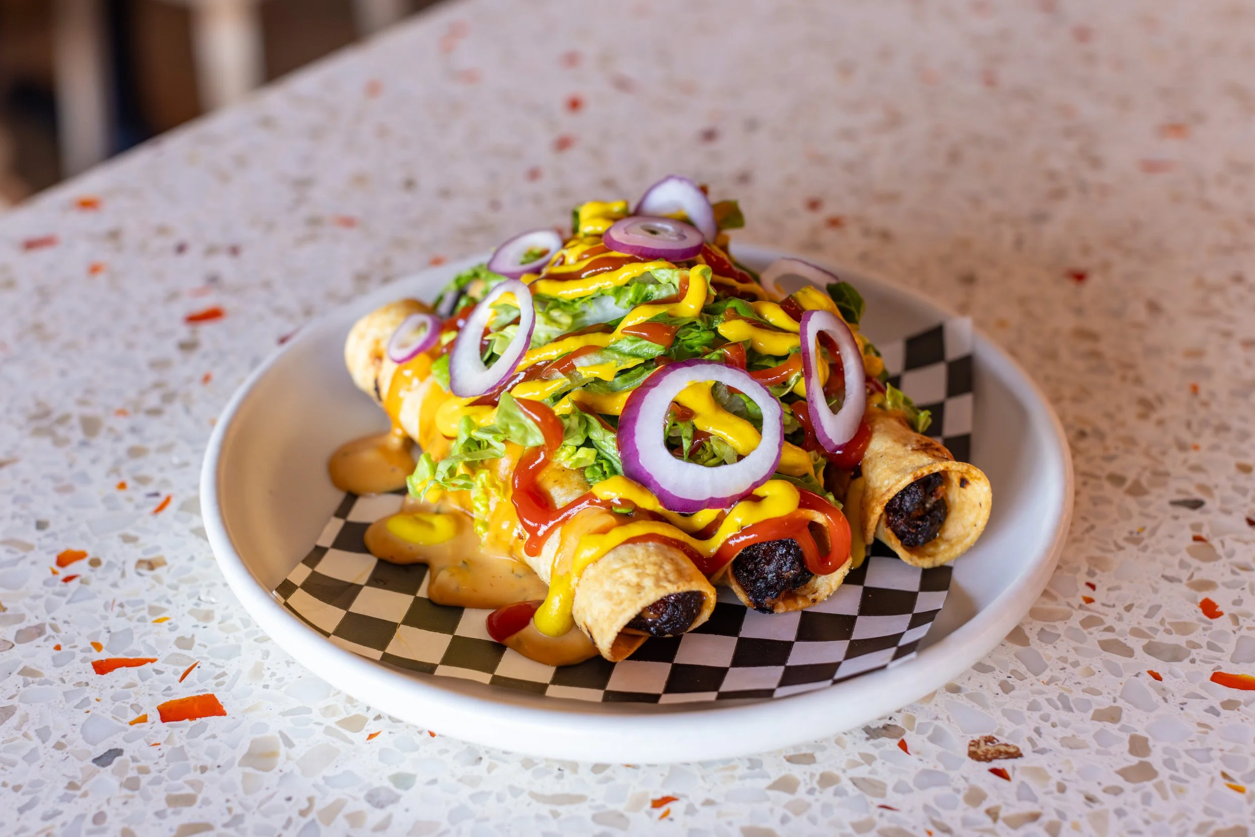 Keto Bacon Cheeseburger Taquitos